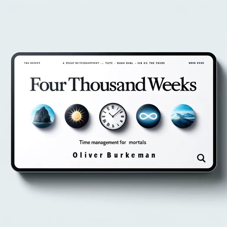 สรุปหนังสือ Four Thousand Weeks