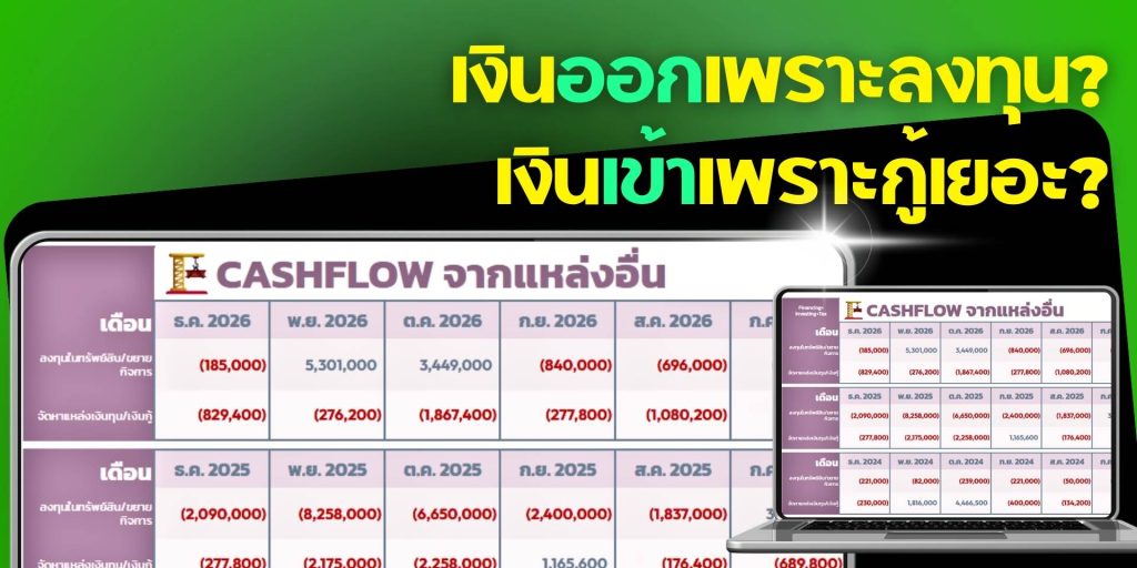 SmartBiz FinanceFlow เทมเพลตบริหารการเงินและกระแสเงินสด - 10