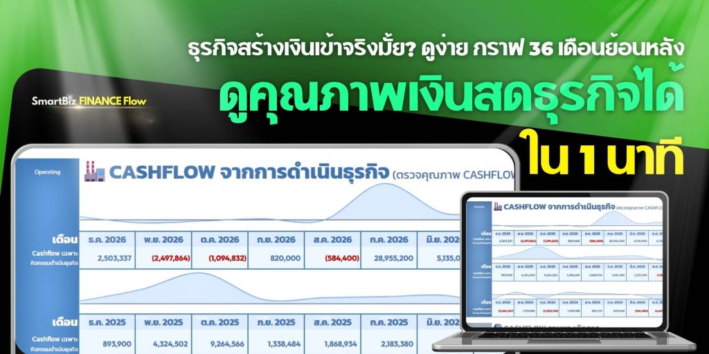 SmartBiz FinanceFlow เทมเพลตบริหารการเงินและกระแสเงินสด - 5