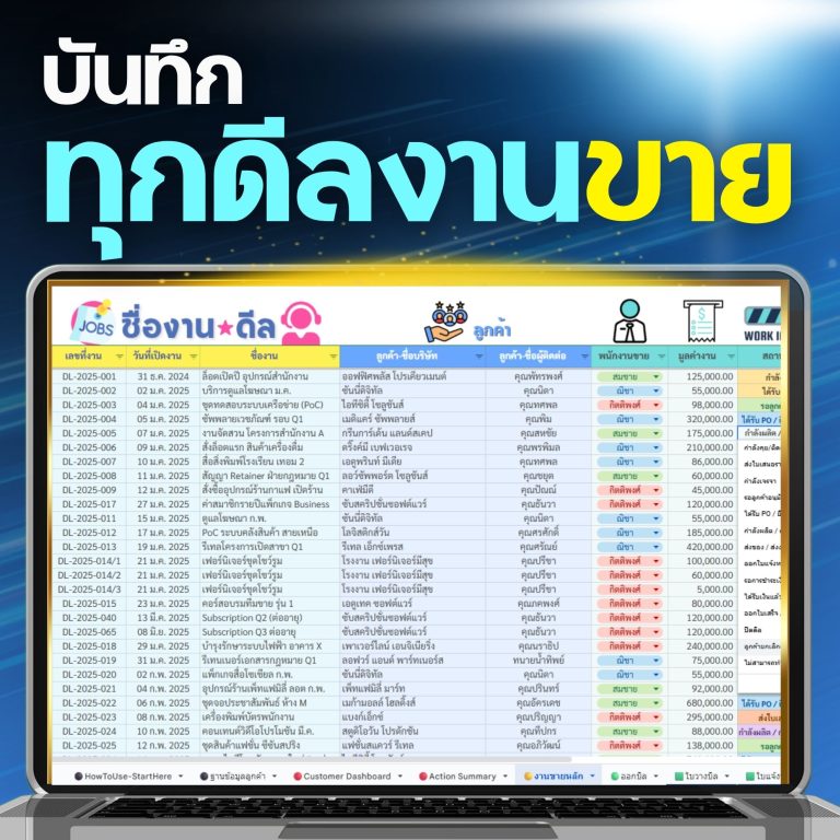 SmartBiz CustomerFlow เทมเพลตจัดการงานขายและ CRM - 7