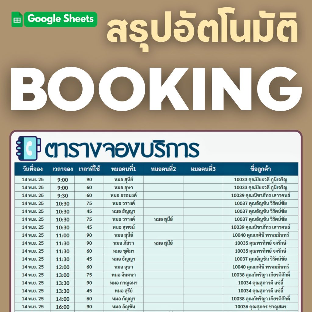 Smart SPA เทมเพลตบริหารธุรกิจสปาและร้านนวด - 8